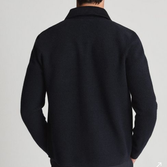 Reiss Samson Merino Wool Press Jacket SZ XL - Picture 2 of 6